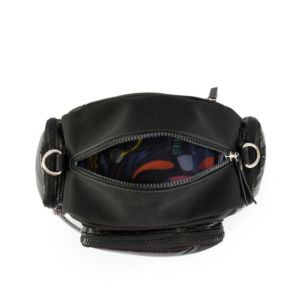 Cartera bandolera mediana milton negro-3