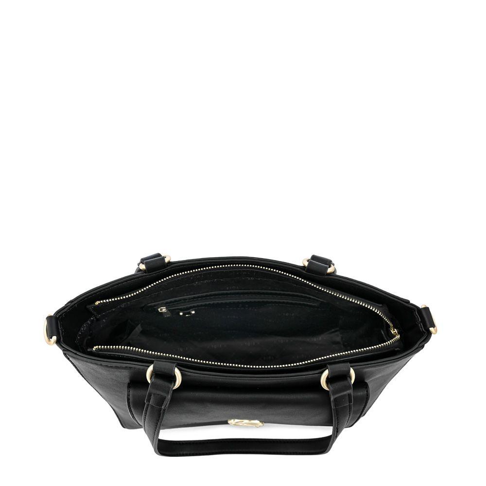Cartera dos asas mediana agata negro especial-3