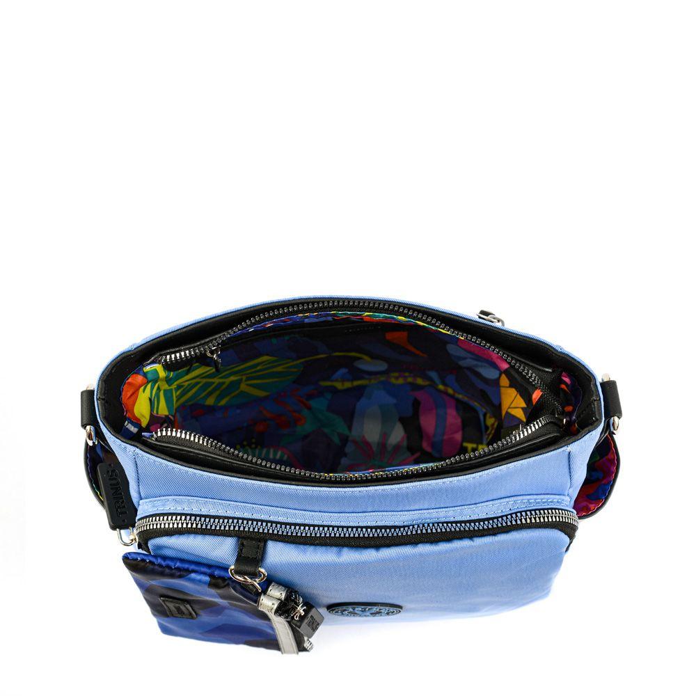Cartera Bandolera Mediana Zuzu Azul-3