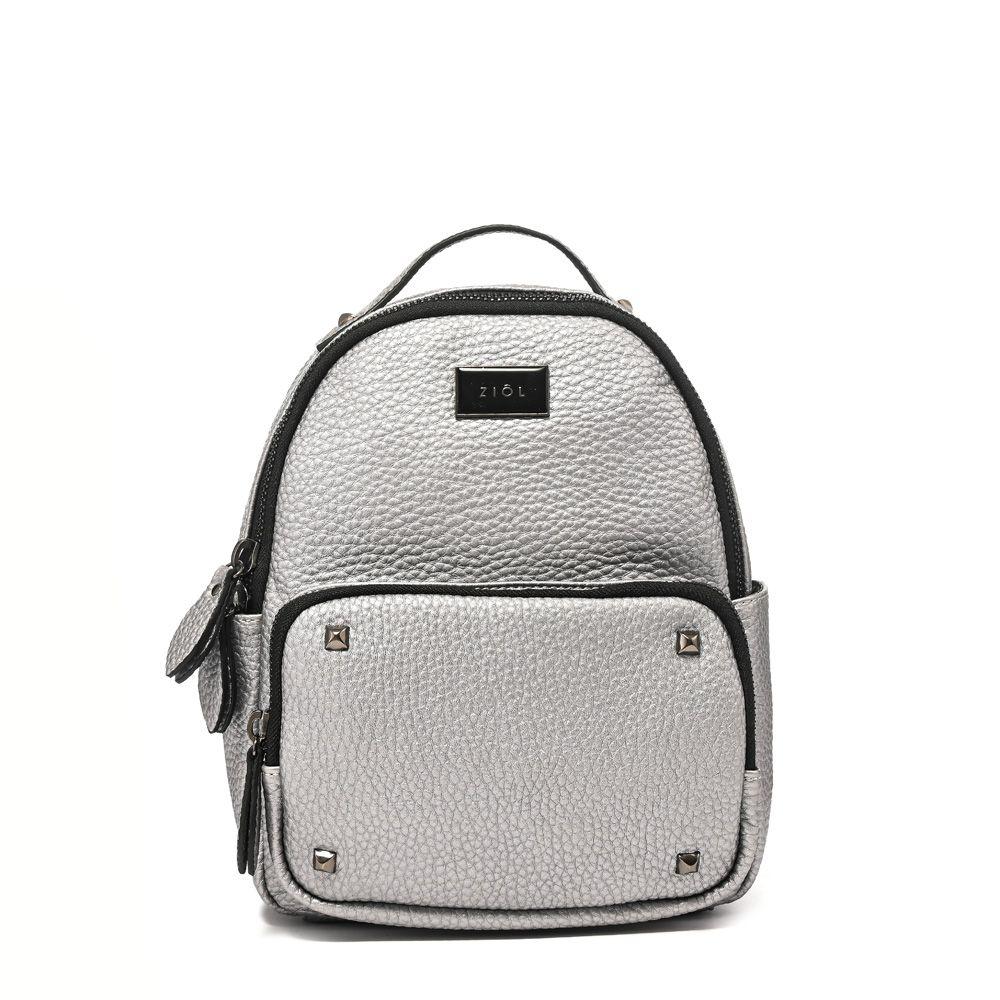 Mochila pequeña prosa plateado-0