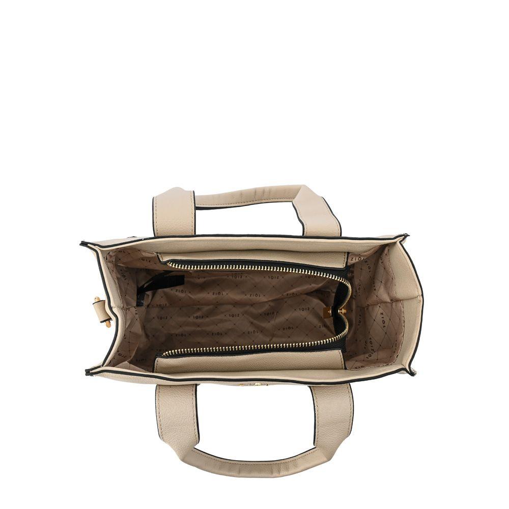 Cartera bandolera pequeña eladia beige-3