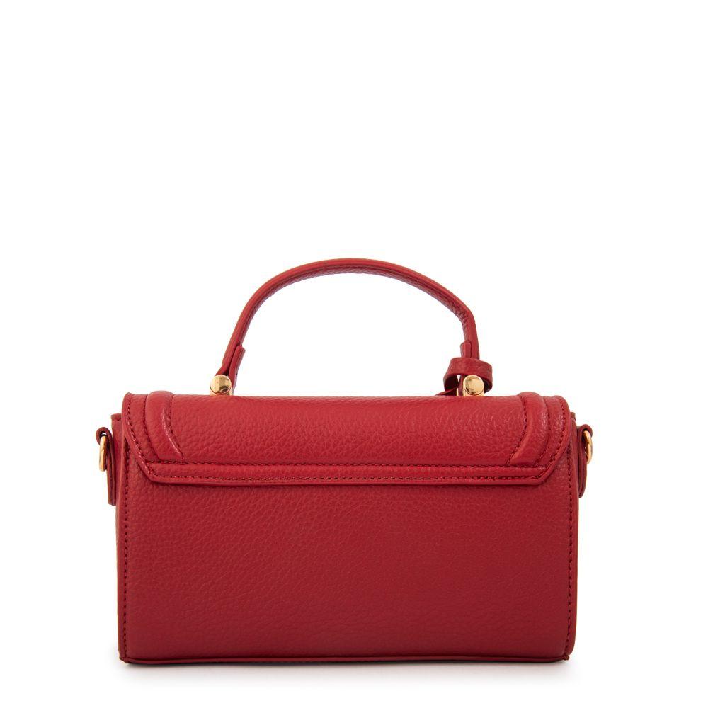 Cartera bandolera con tapa bruna rojo oscuro-2