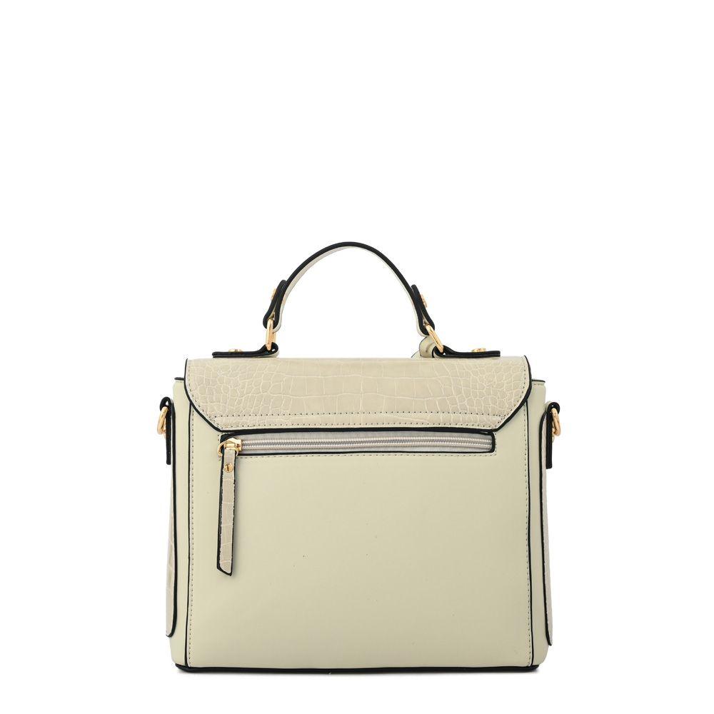 Cartera bandolera con tapa mediana ariana blanco crudo-2