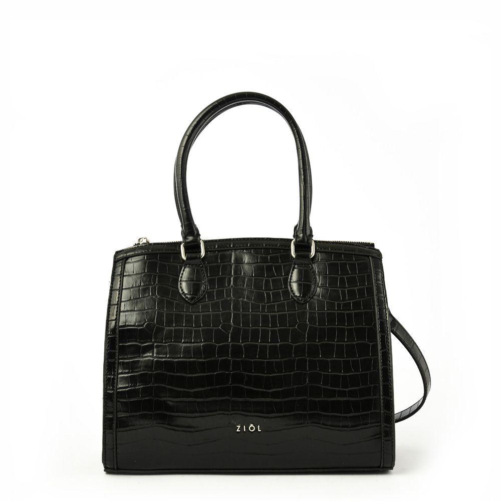 Bleu Cartera Tipo Dos Asas Tres Divisiones Negro-0