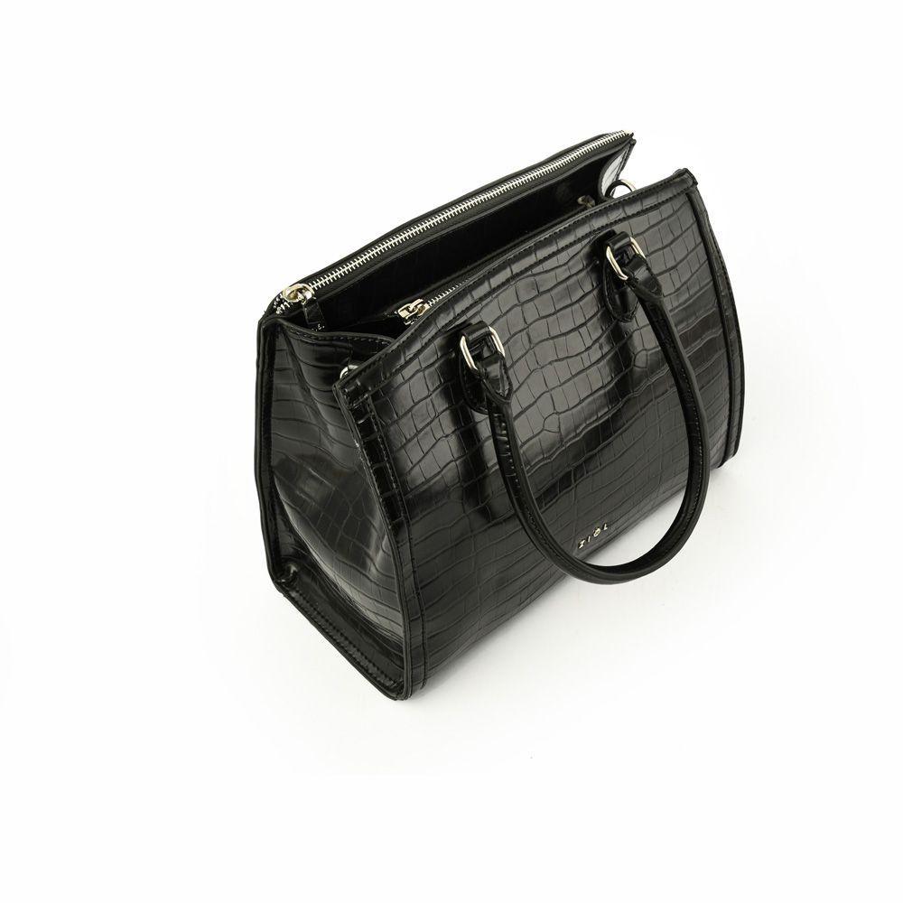 Bleu Cartera Tipo Dos Asas Tres Divisiones Negro-3