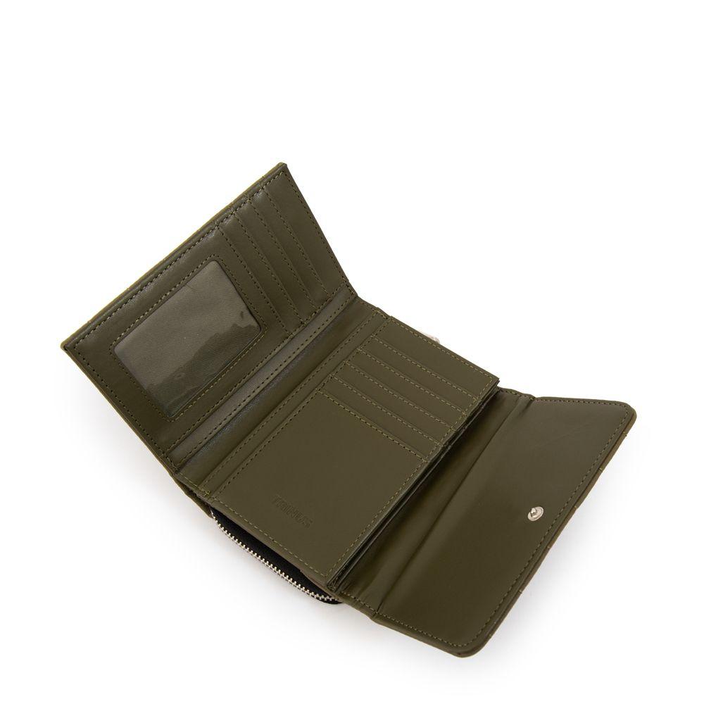 Billetera mediana lizel verde oliva-3