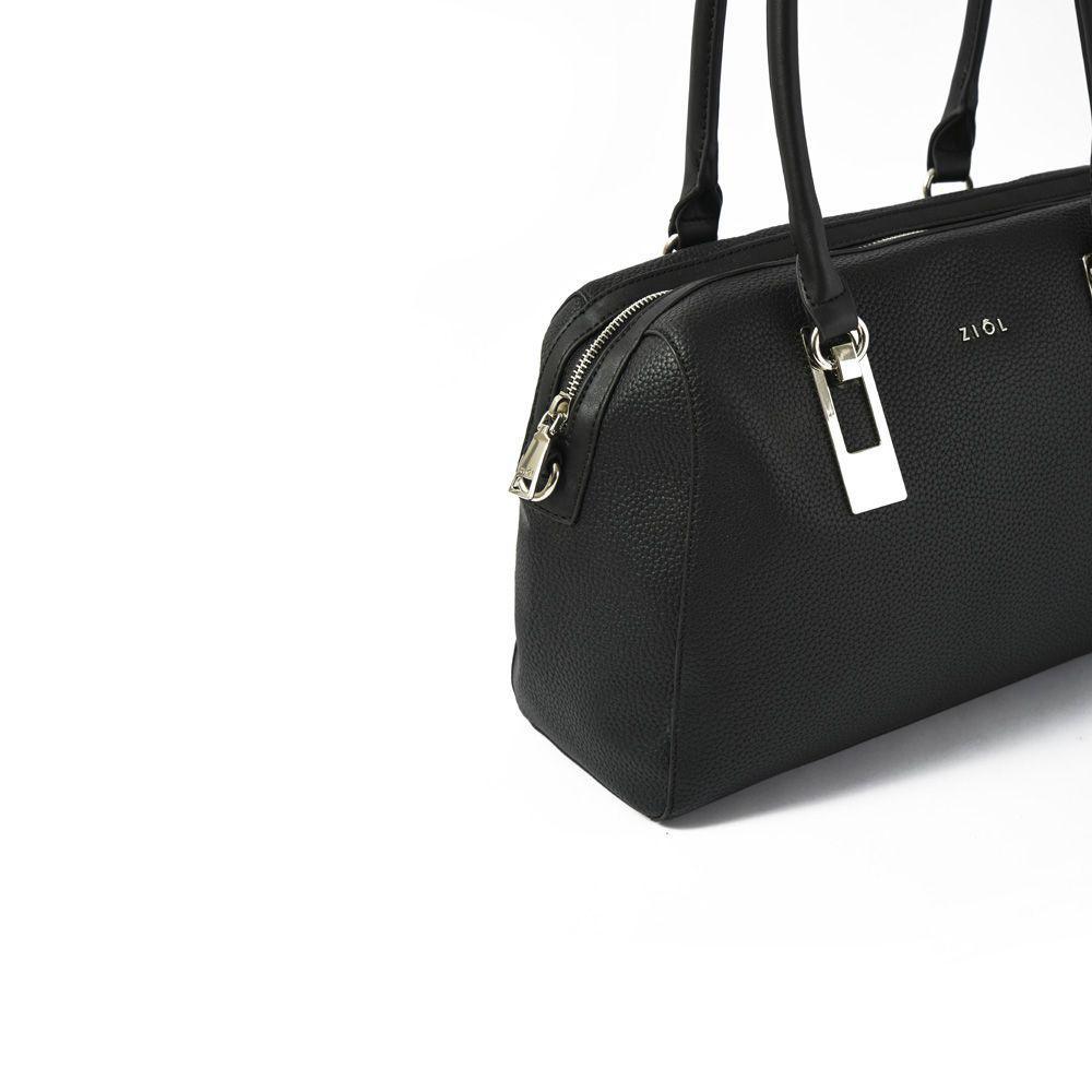 Rufinita Cartera Tipo Dos Asas Baul Negro-2