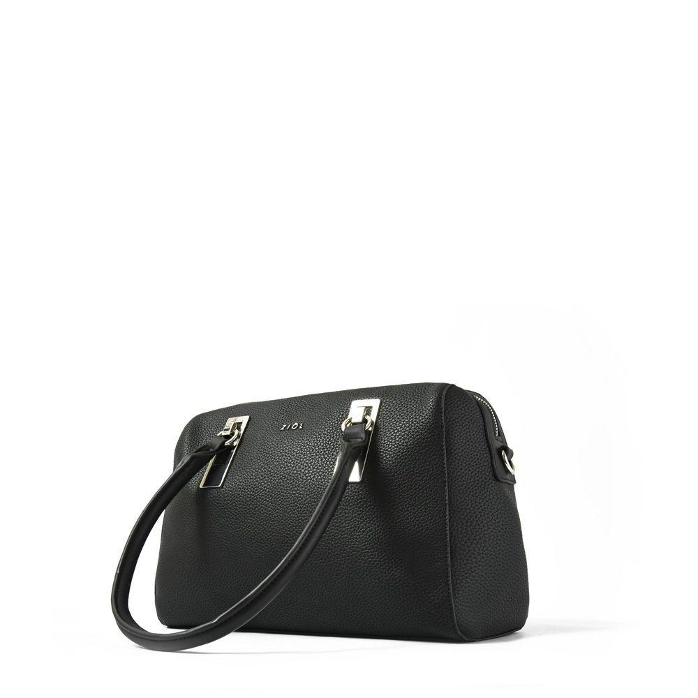 Rufinita Cartera Tipo Dos Asas Baul Negro-1