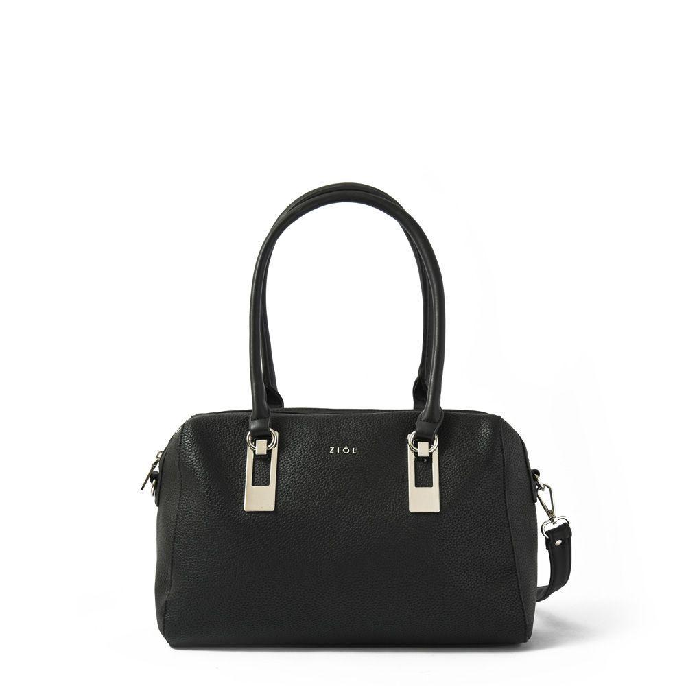 Rufinita Cartera Tipo Dos Asas Baul Negro-0