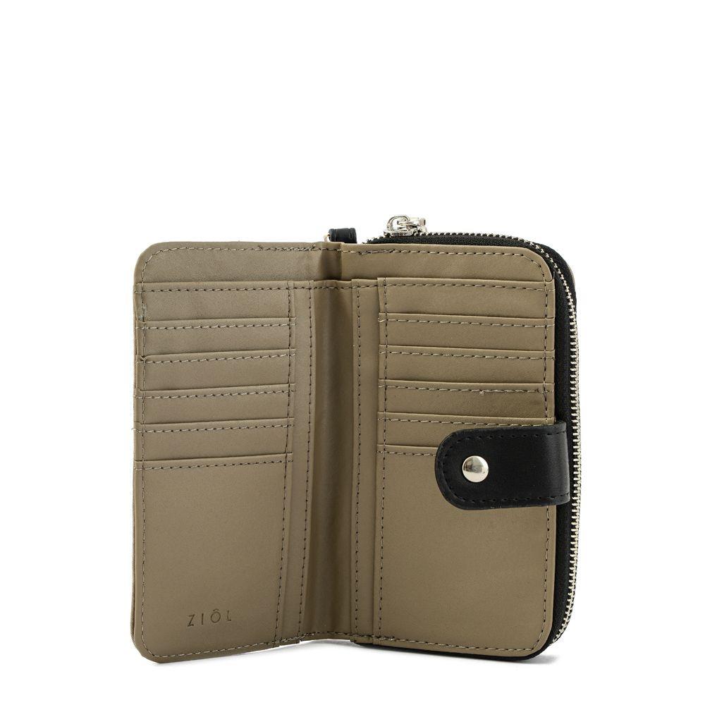Billetera cierre exterior mediana browalia taupe-1