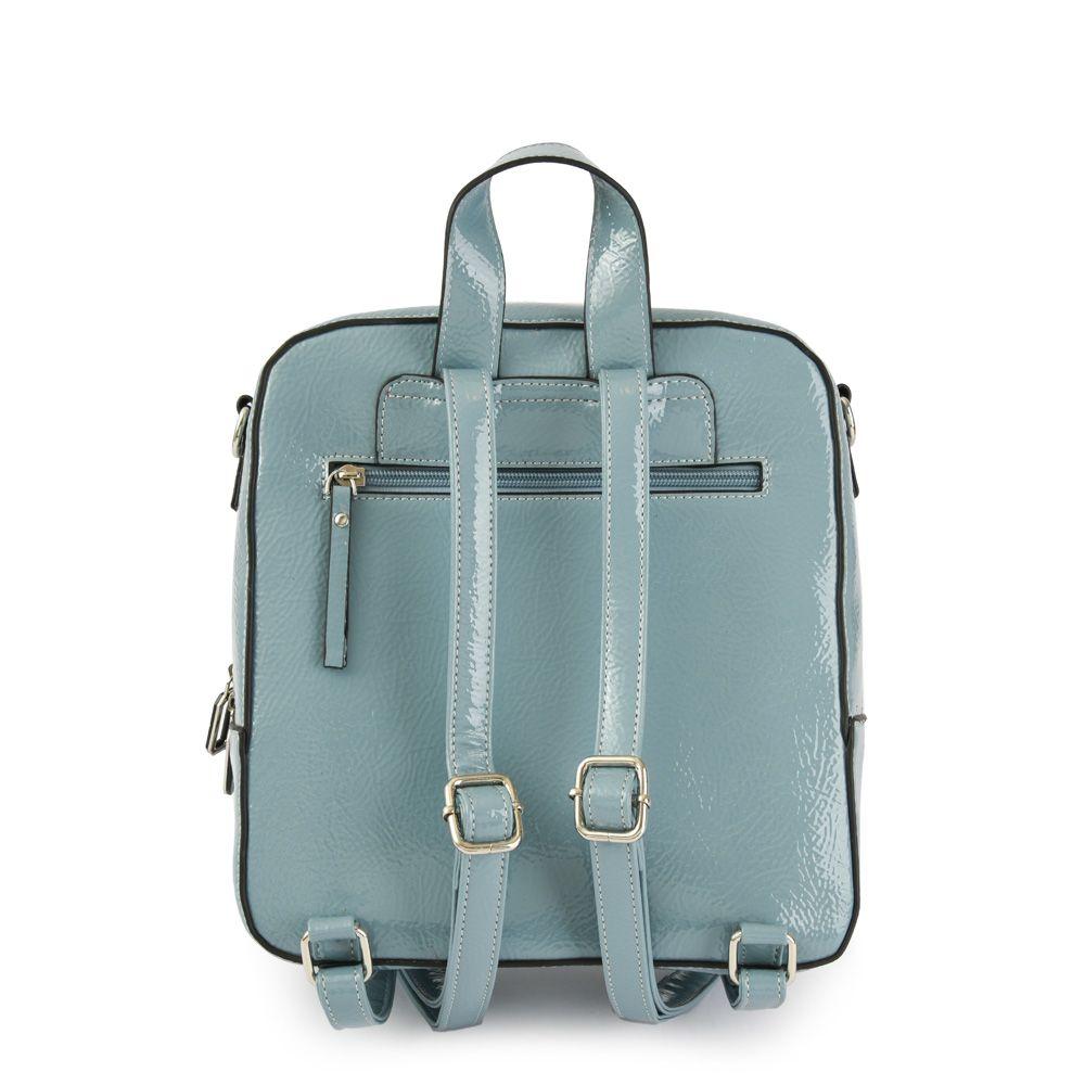 Mochila con tapa mediana manchester denim-2