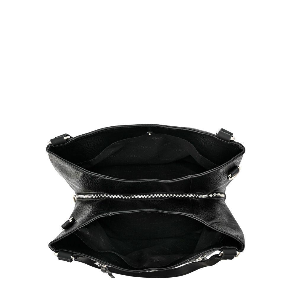 Cartera dos asas tres divisiones grande ozzy negro-3