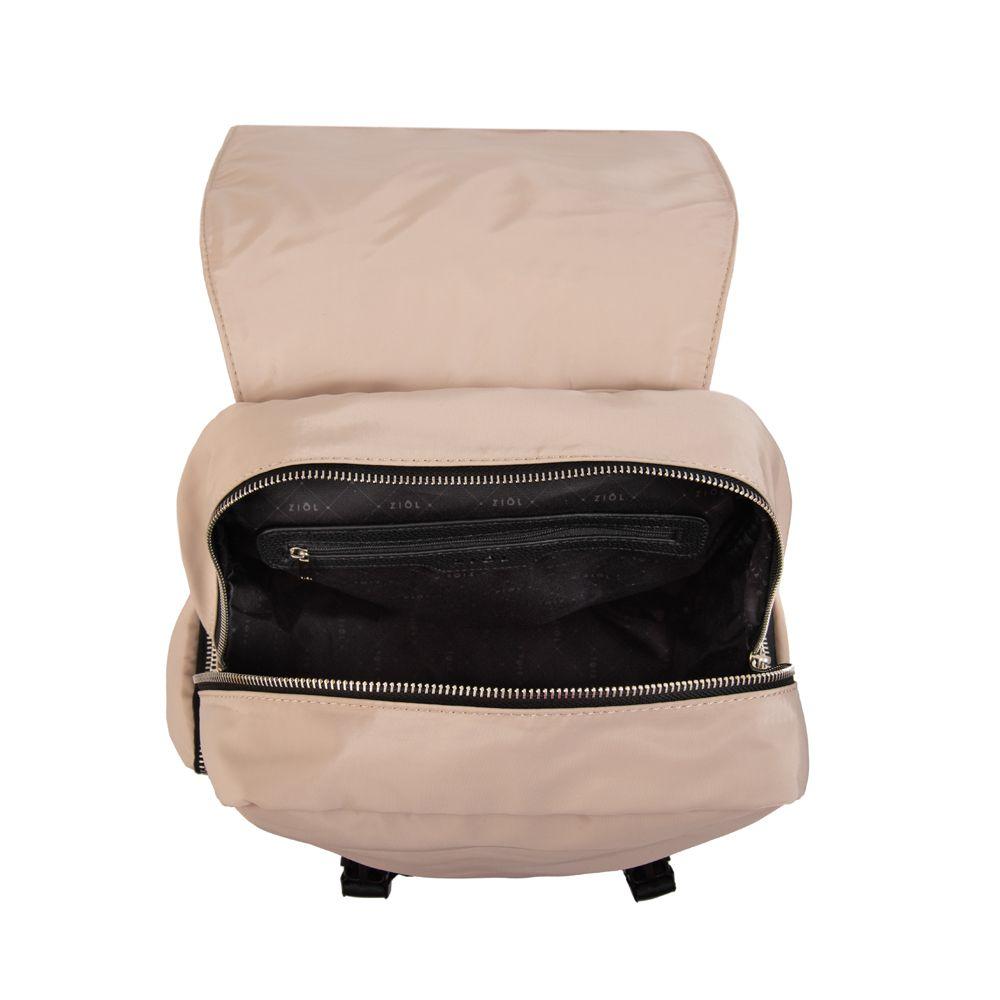 Mochila claudin grande beige-3