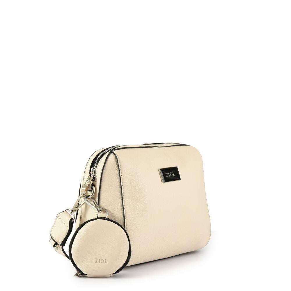 Cartera bandolera pequeña reine blanco crudo-1
