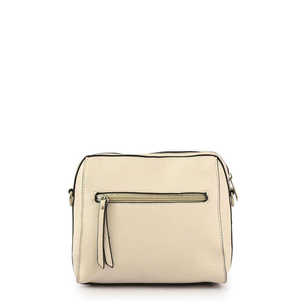 Cartera bandolera pequeña reine blanco crudo-2