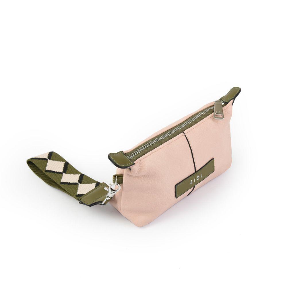 Cosmetiquero ovalado grande turin rosado claro-1