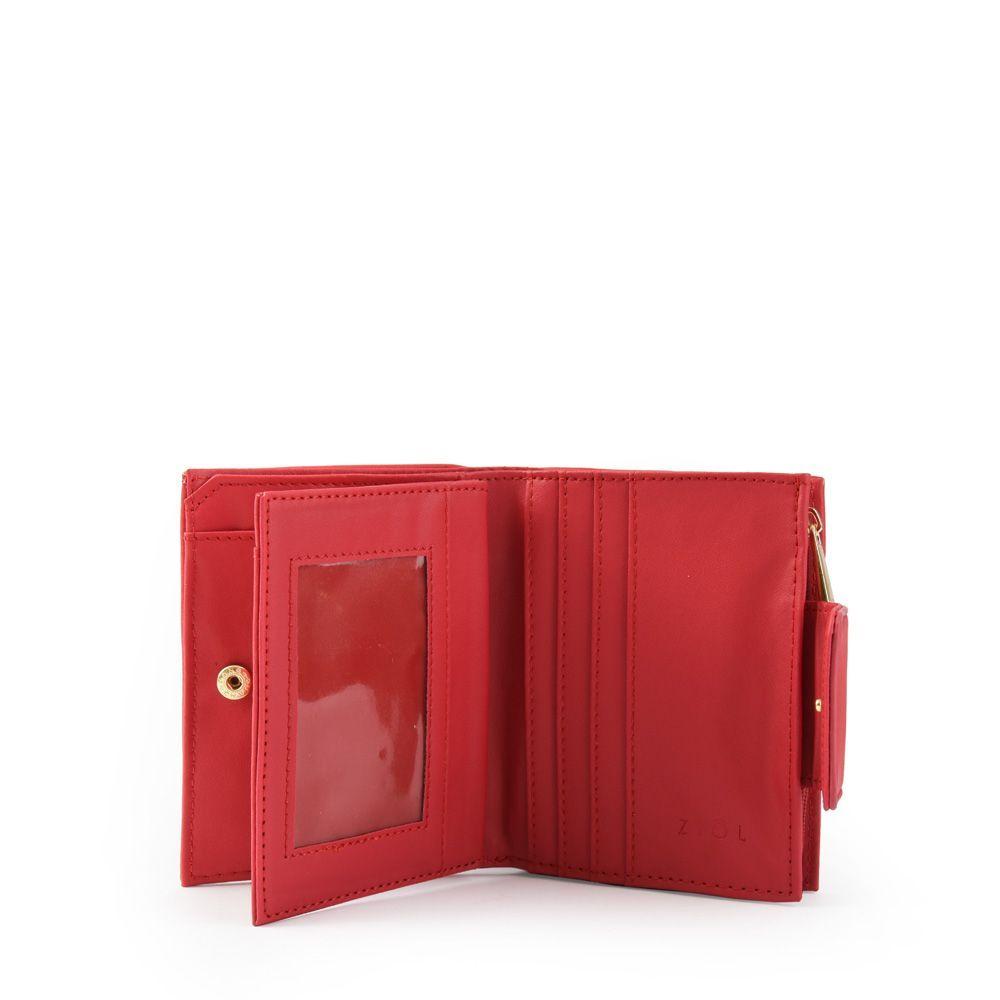 Ceratin Billetera Chica Con Flap Interior Rojo-1