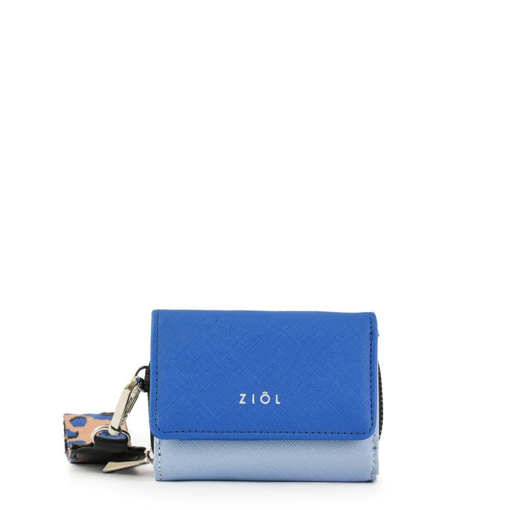 Billetera cierre exterior pequeña astorga azul-0