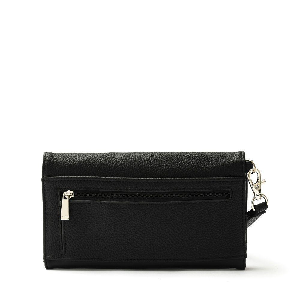 Chou Chequera Con Flap Interior Grande Negro-1
