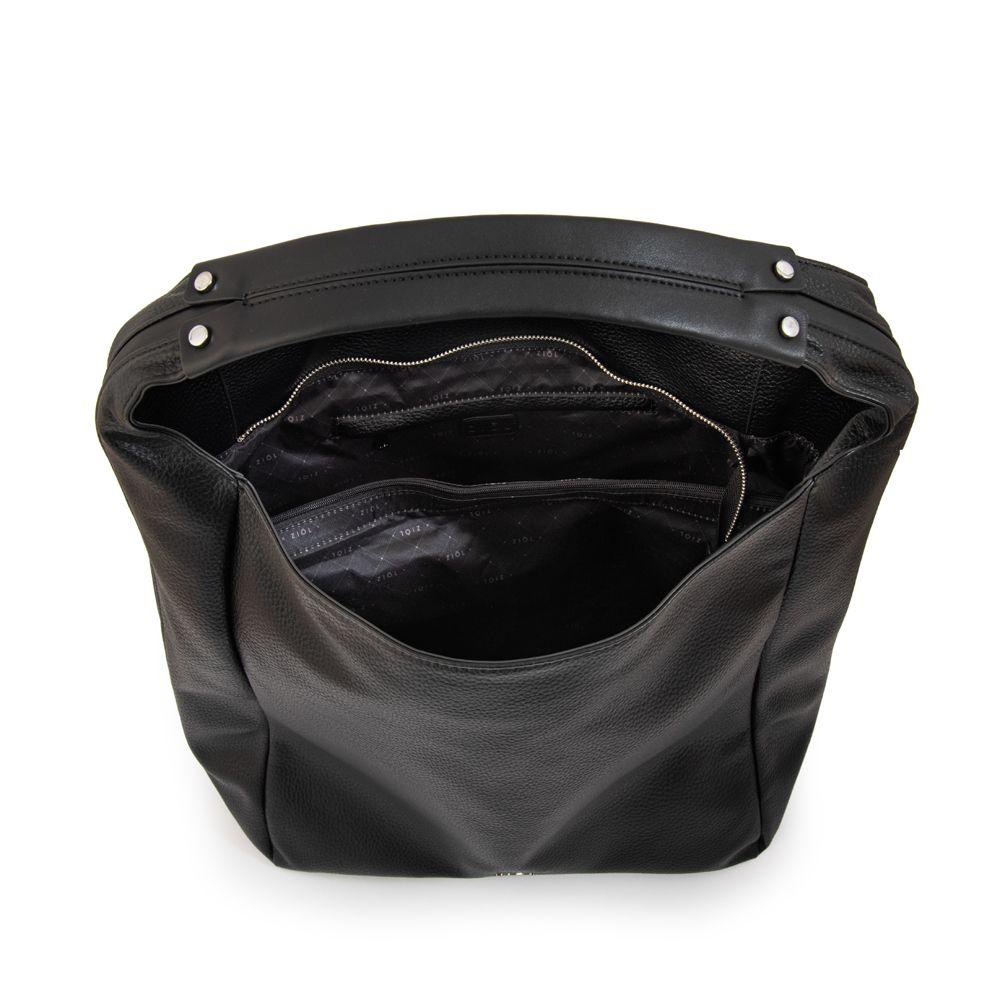 Cartera corte oval barbara grande negro-3