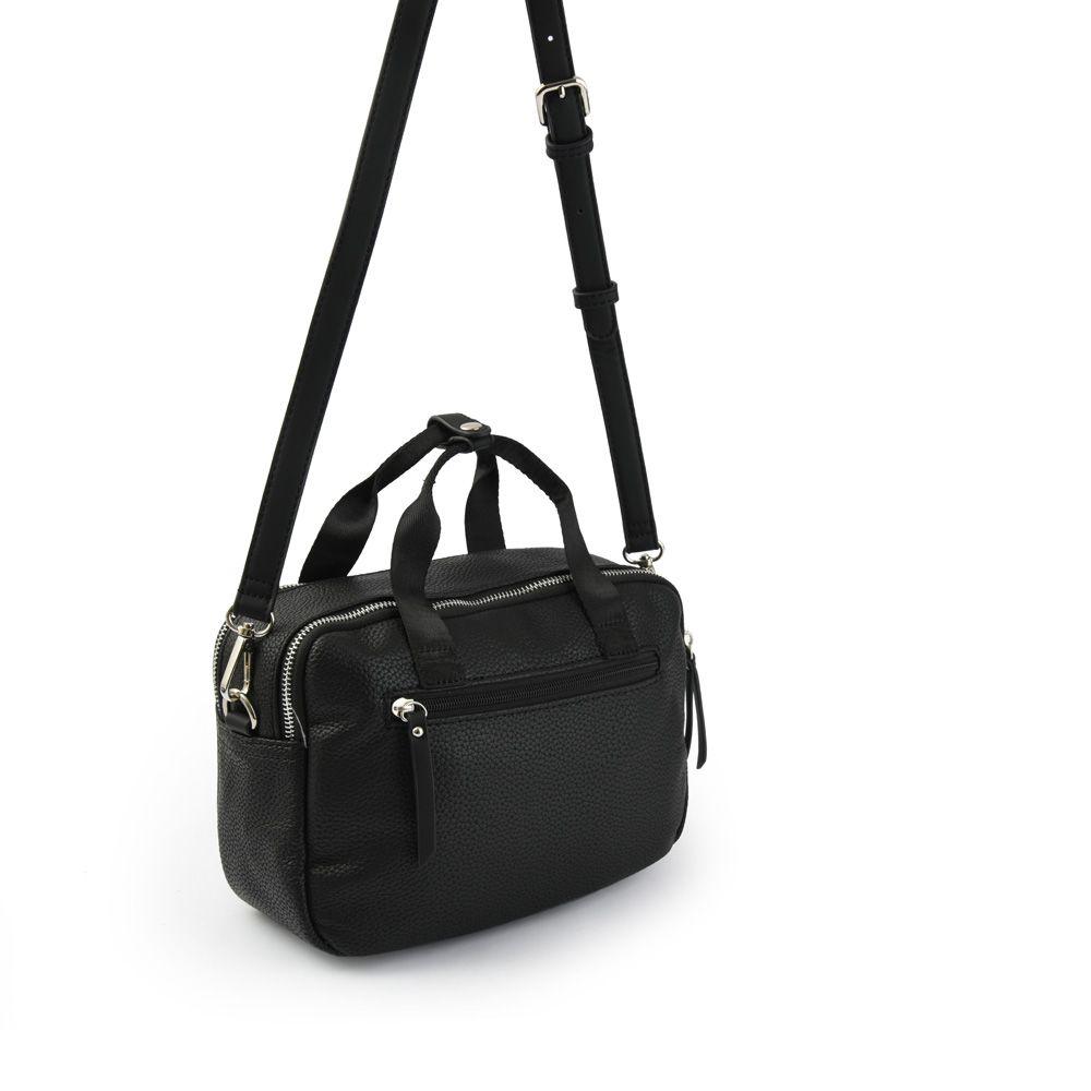 Cartera bandolera mediana dorina negro-2