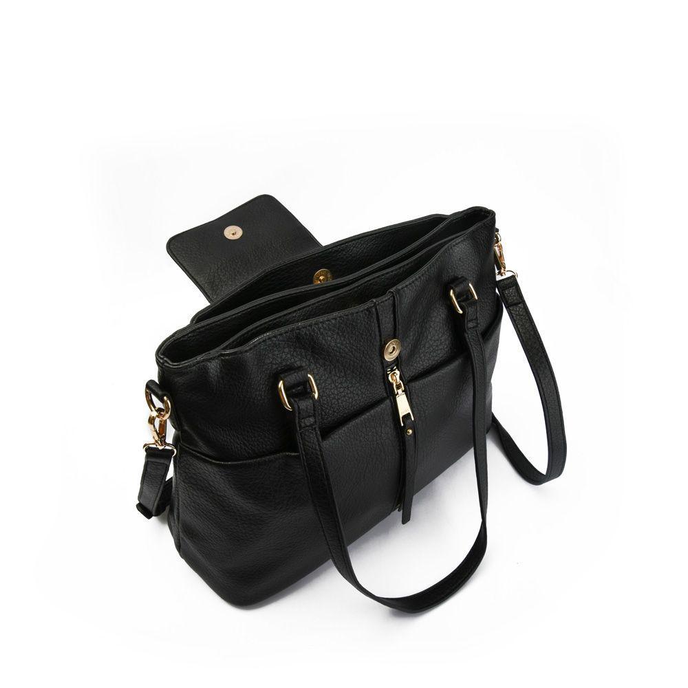 Nilwich Cartera Dos Asas Tres Divisiones Grande Negro-2
