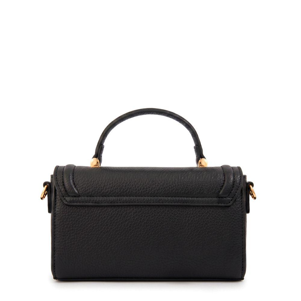 Cartera bandolera con tapa bruna negro-1