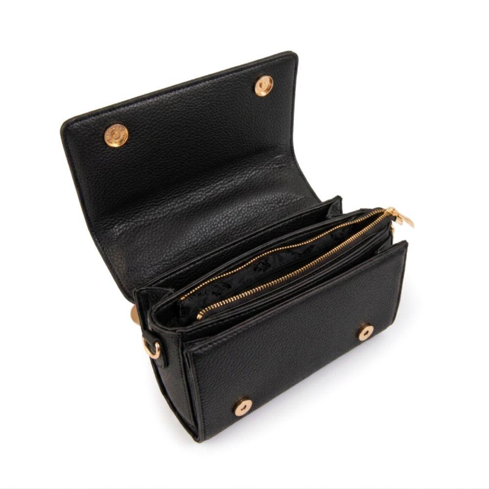 Cartera bandolera con tapa bruna negro-2
