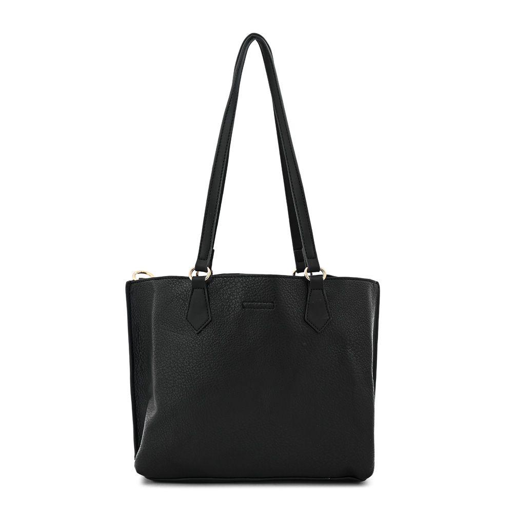 Cartera dos asas mediana viviene negro-2