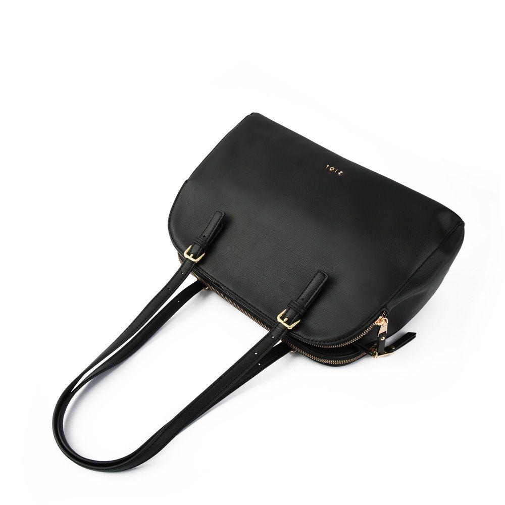Paimin Cartera Dos Asas Tres Divisiones Grande Negro-3