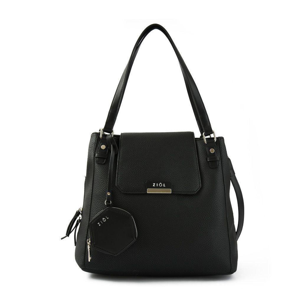 Zurich Cartera Dos Asas Tres Divisiones Grande Negro-0