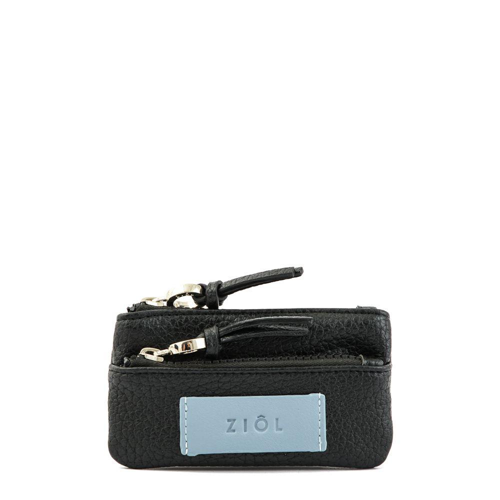 Monedero rectangular pequeña masis negro-0