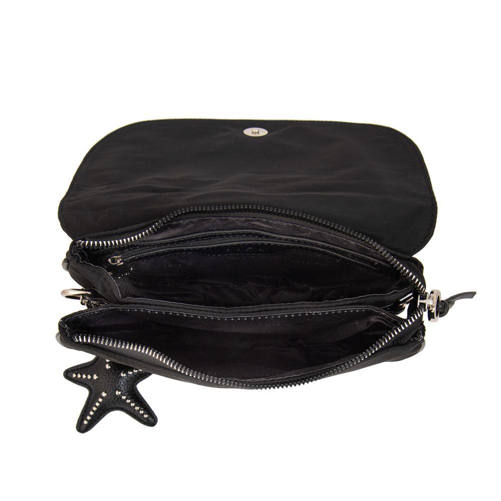 Cartera bandolera con tapa marina negro-3