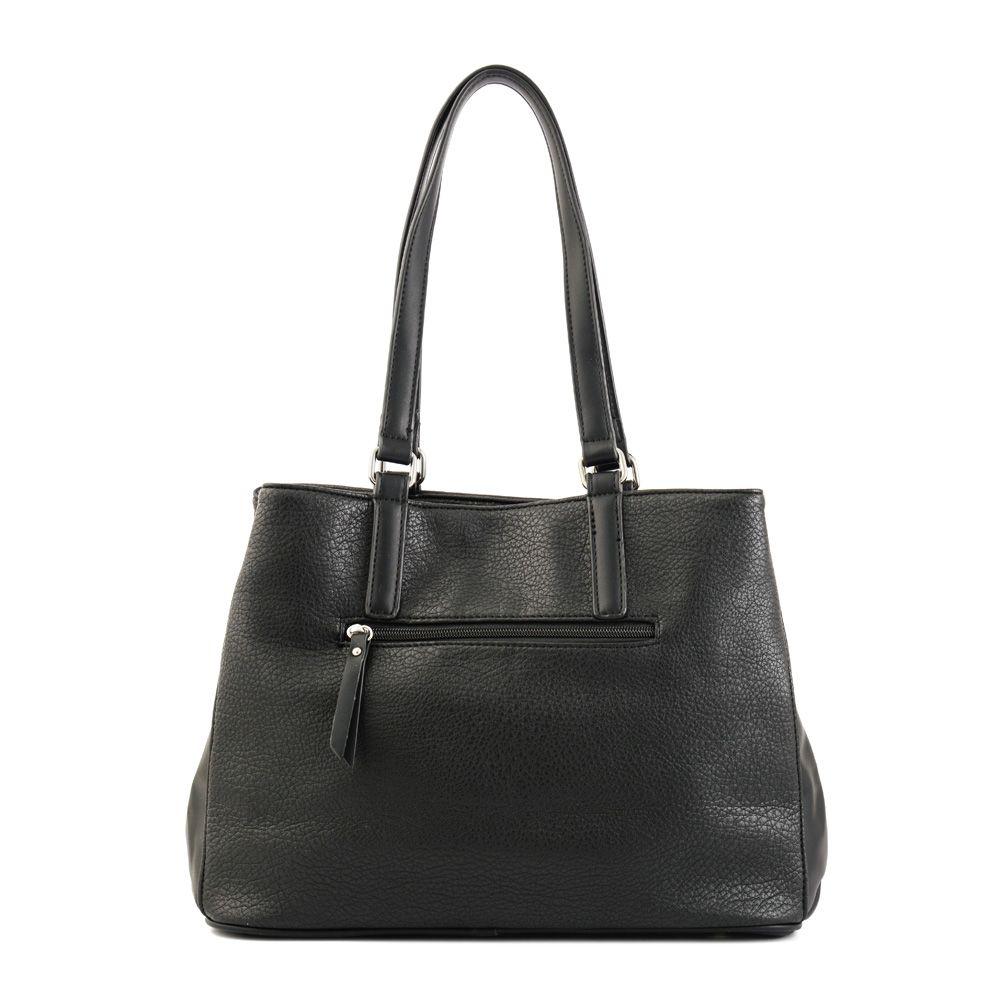 Cartera dos asas mediana marit negro-2