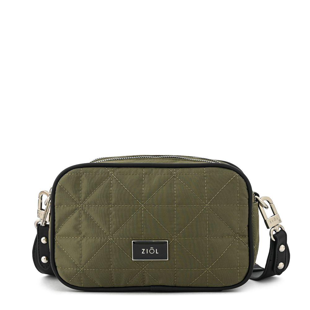 Cartera bandolera mediana saida verde oliva-0