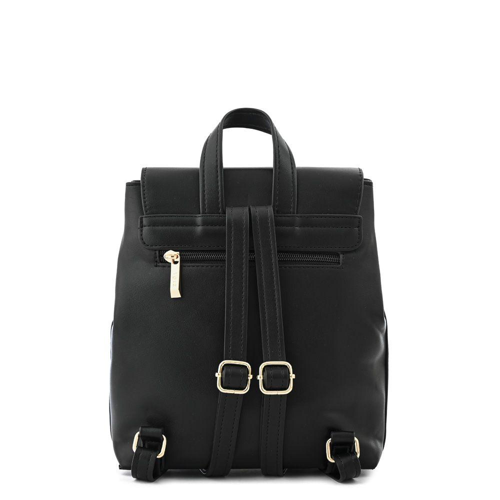 Mochila con tapa mediana callie negro-2