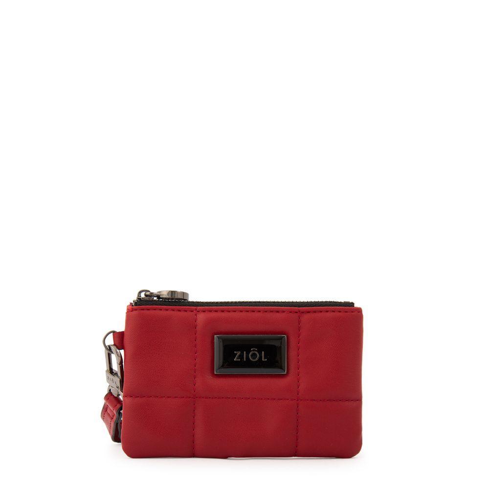 Monedero rectangular tanya pequeña rojo-0