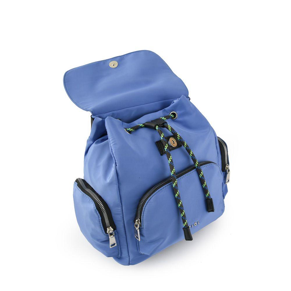Mochila con tapa mediana simone denim-2