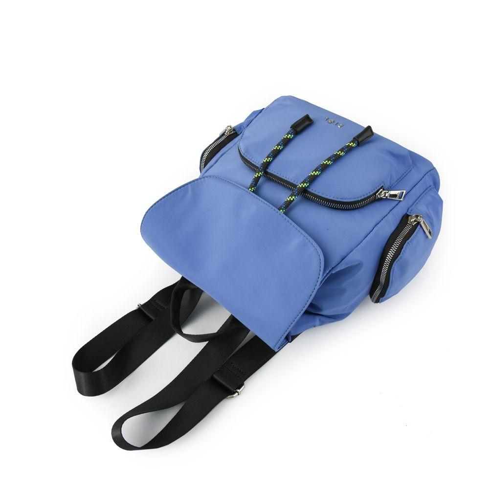Mochila con tapa mediana simone denim-3