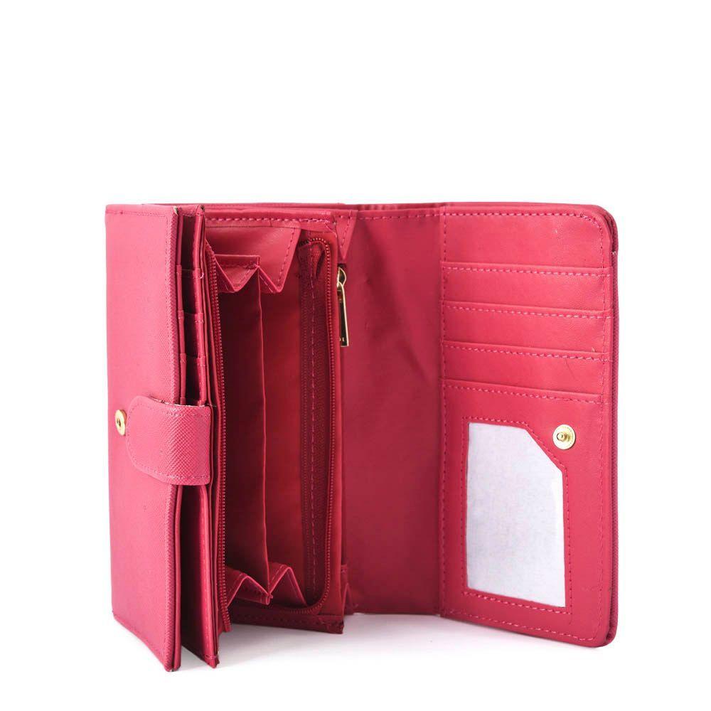 Andia Billetera Acordeon Mediana Coral/Sandia-2