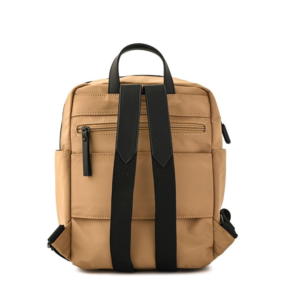 Mochila mediana yoko beige oscuro-2