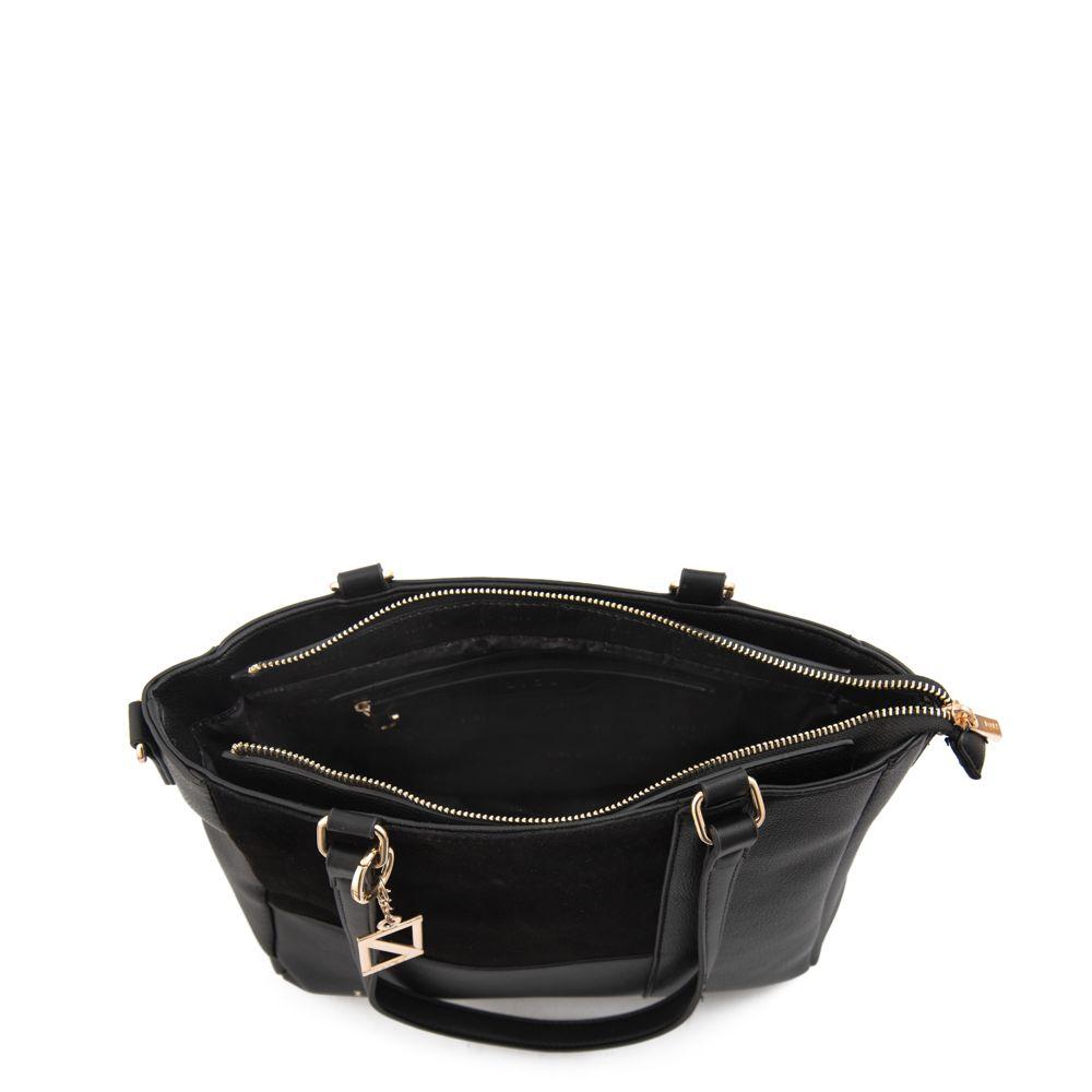 Cartera dos asas mediana celina negro-3