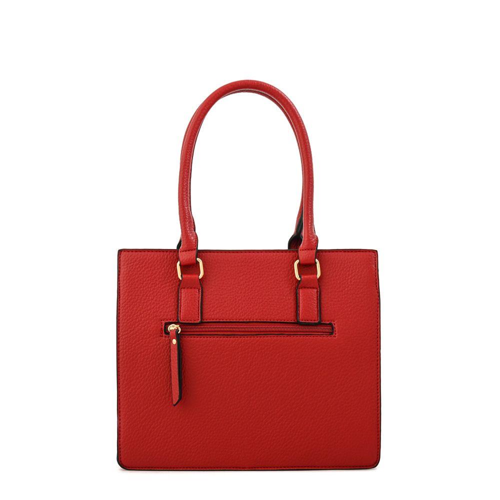 Cartera Dos Asas cala mediana rojo-2