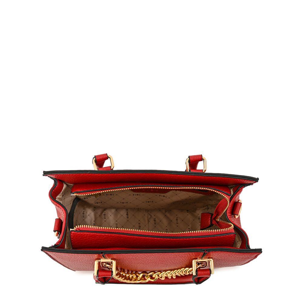 Cartera Dos Asas cala mediana rojo-3