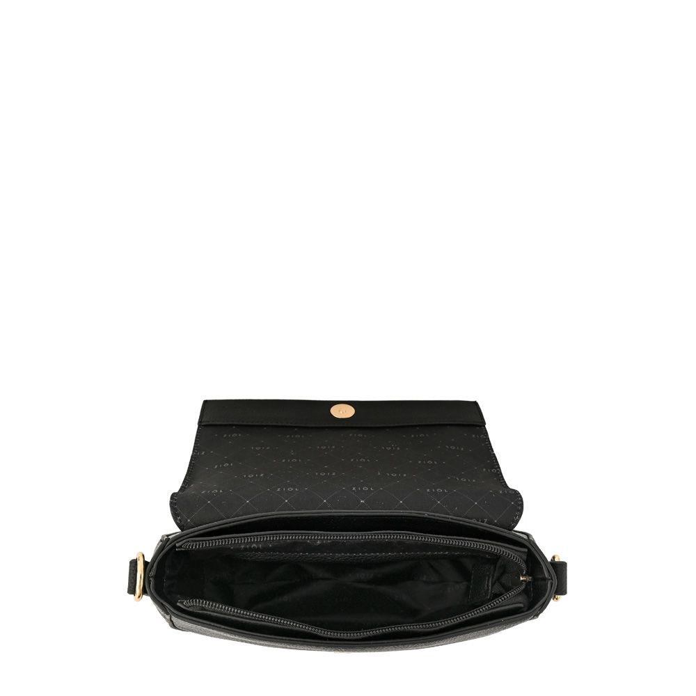 Cartera bandolera con tapa pequeña callie negro-3