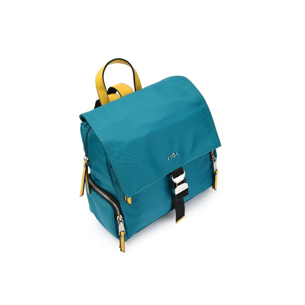 Mochila con tapa mediana minisa turquesa-2