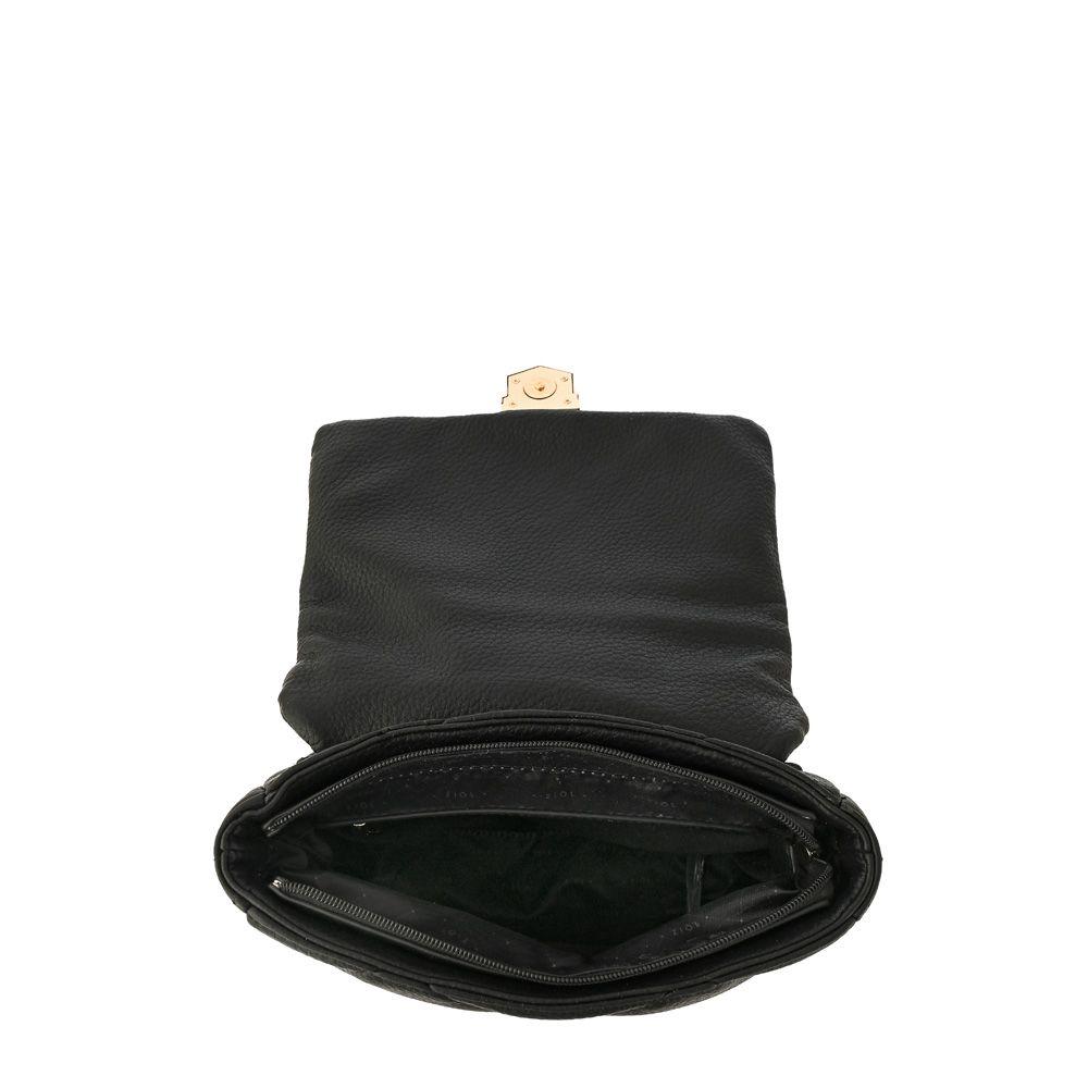 Mochila con tapa mediana liesel negro especial-3