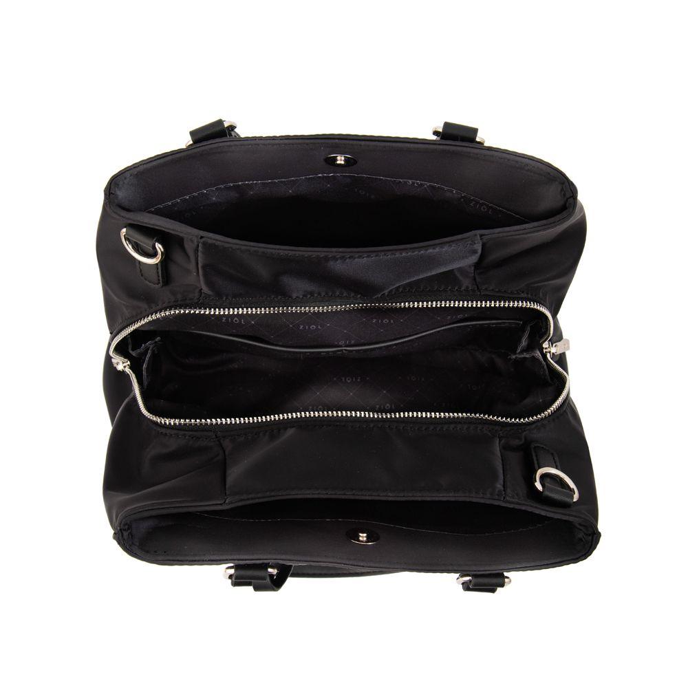Cartera Dos Asas alisa mediana negro especial-3