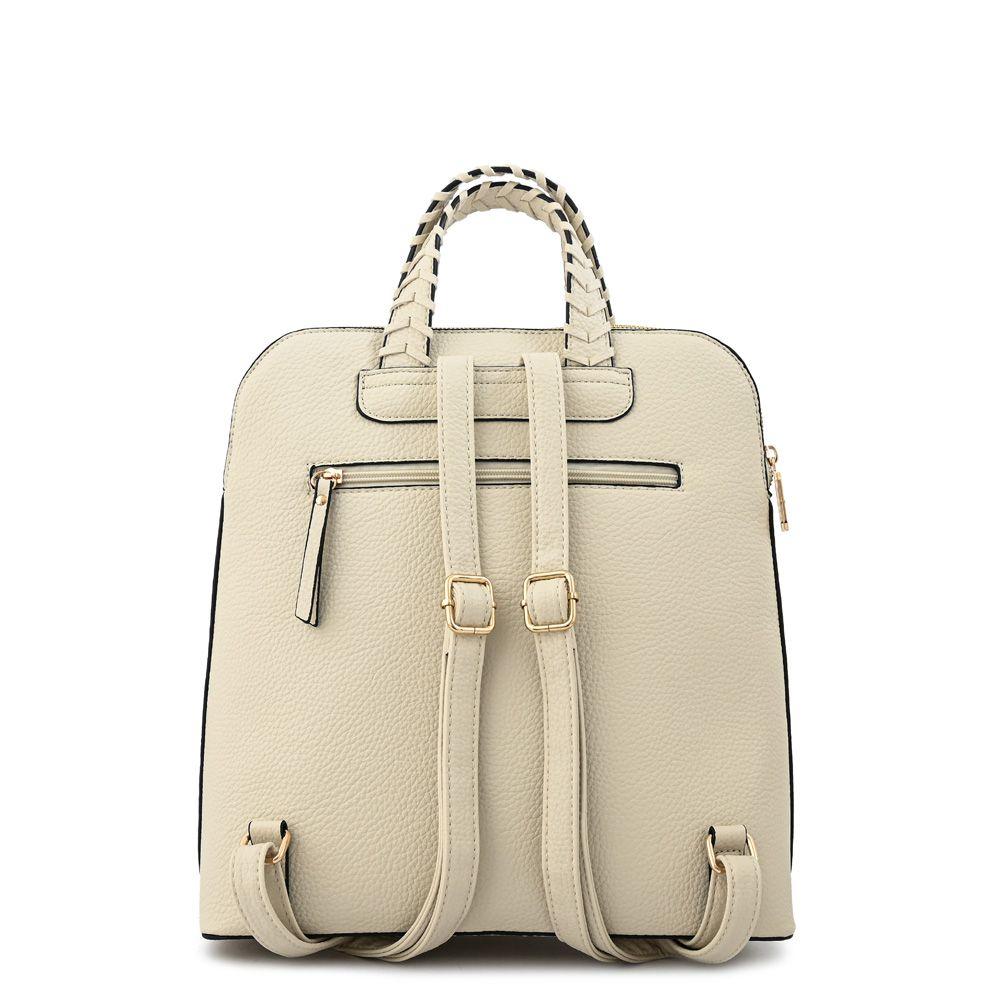 Mochila mediana rosita blanco crudo-2
