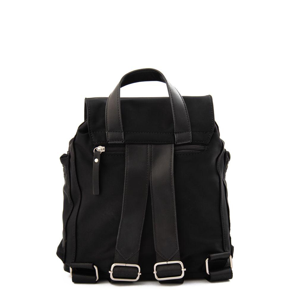 Mochila con tapa mediana elvas negro-2